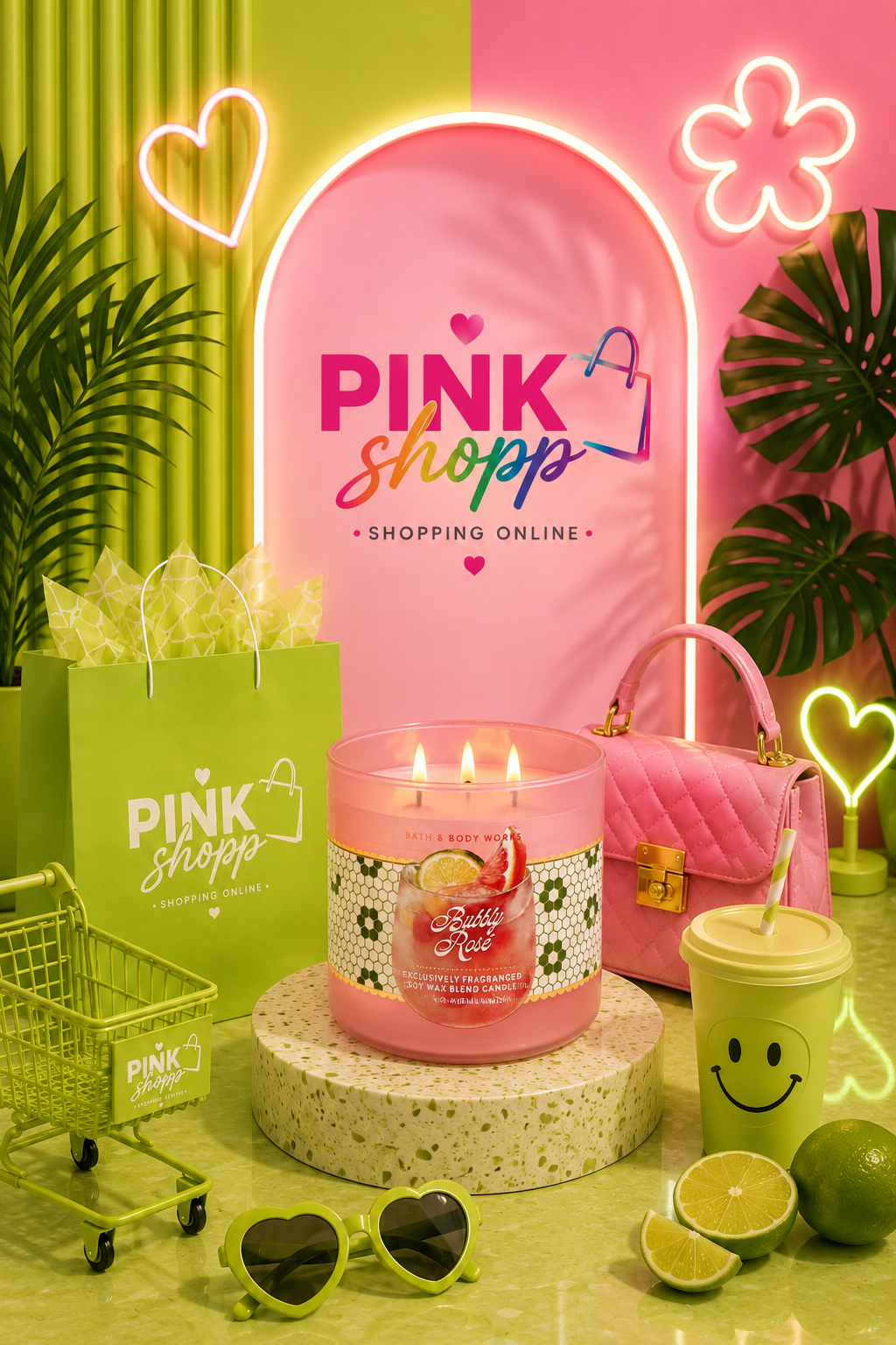 3 MECHAS BUBBLY ROSE