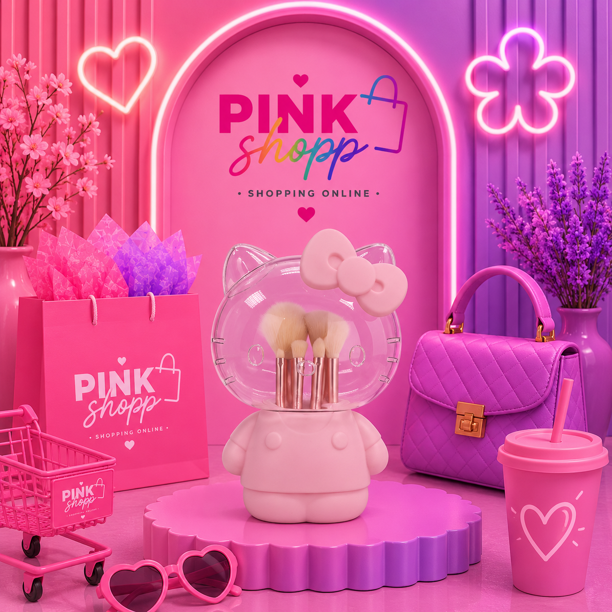 BROCHAS HELLO KITTY ROSE