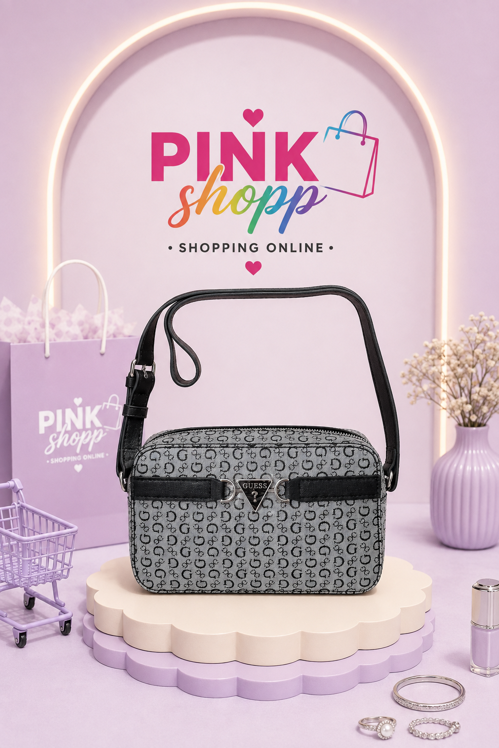 CROSSBODY GUESS NEGRO