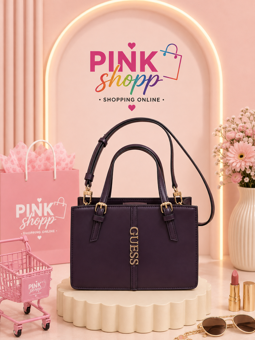 CROSSBODY GUINDA GUESS